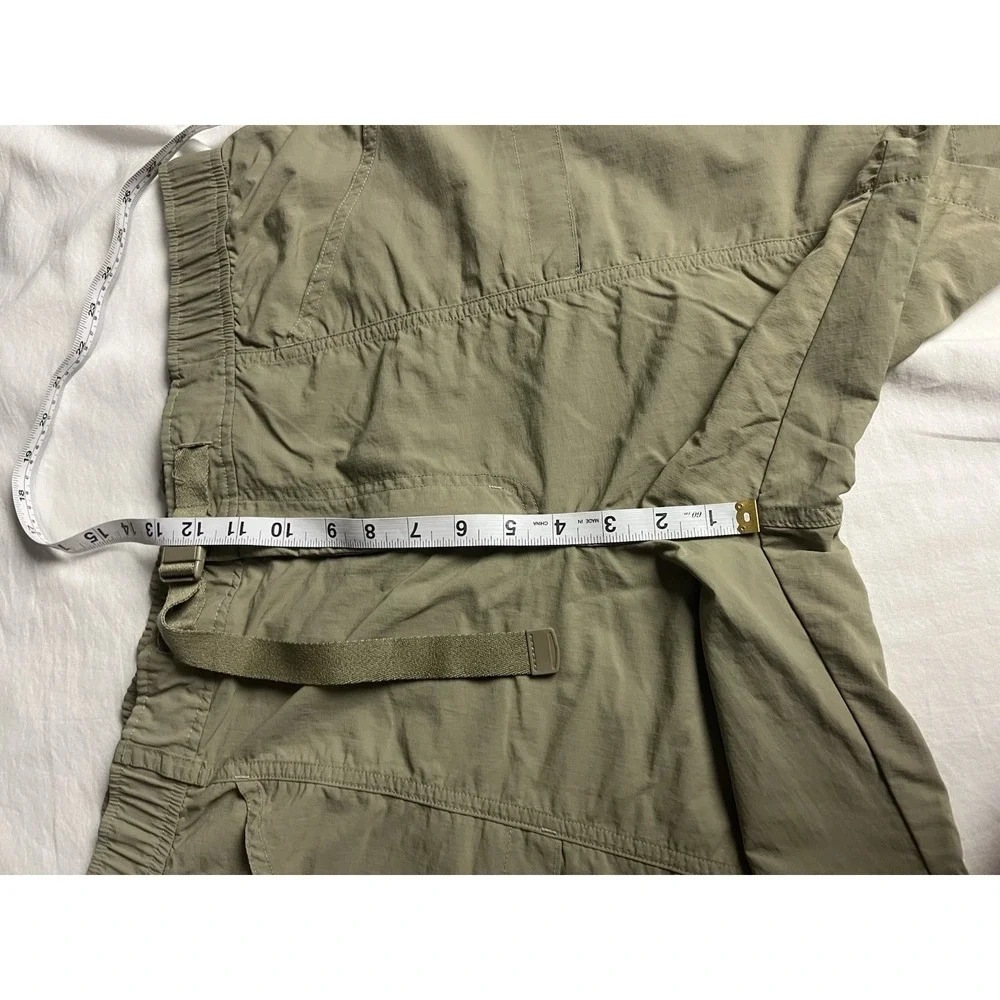 Eddie Bauer Mens Nylon Cargo Shorts XXL Khaki ‎ Green Outdoor Hiking  Belted